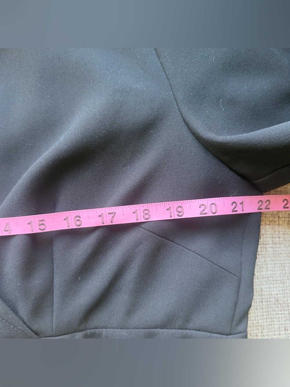 Karen Millen Military Black Pleat Wrap-Front Mini Dress with Side Buckle Size 16 - Picture 13 of 15